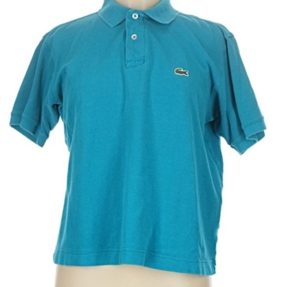 Lacoste Other - LACOSTE Aqua Marine Cotton Button Polo